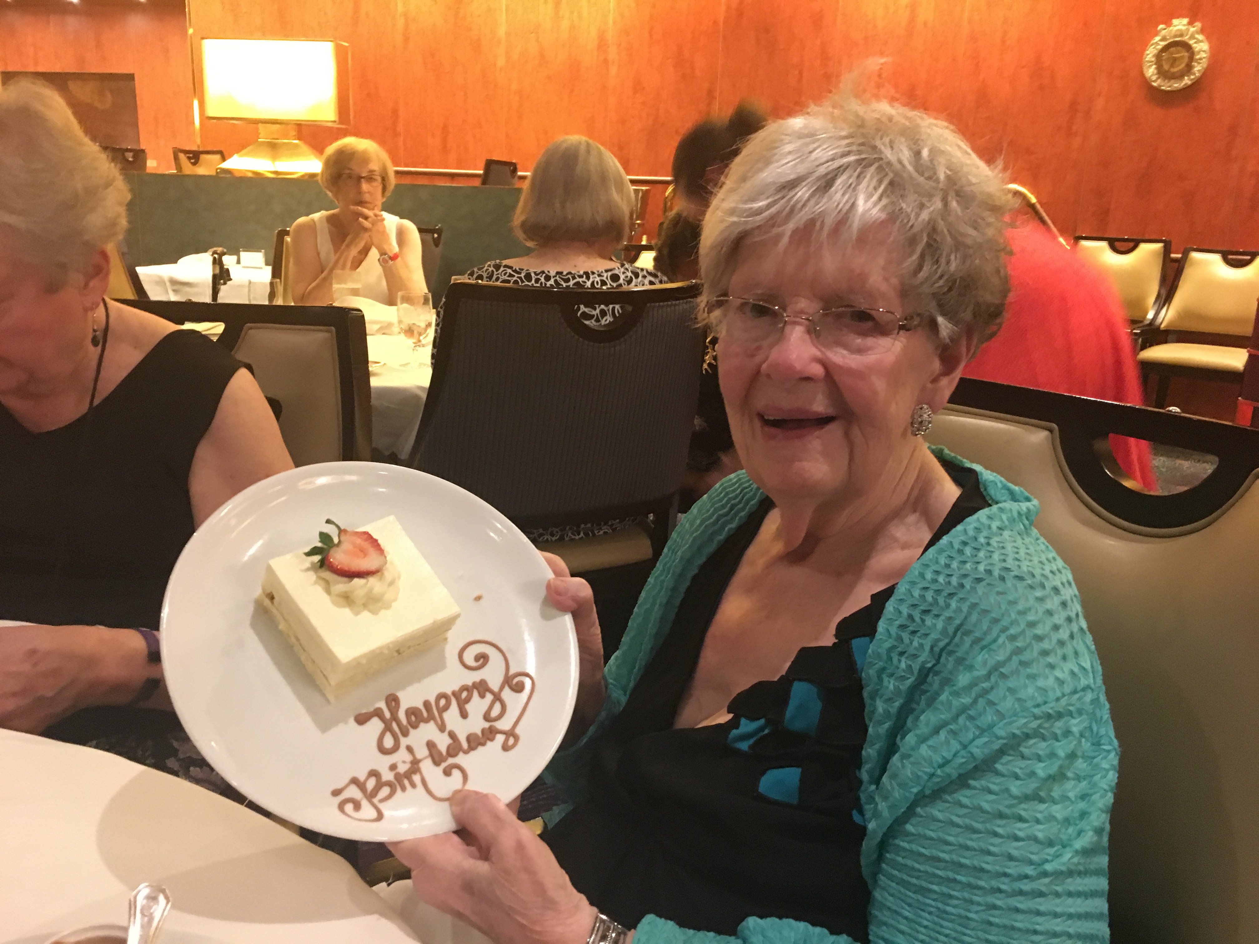 Woman with Birthday Cake