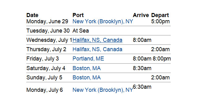 Schedule Schedule