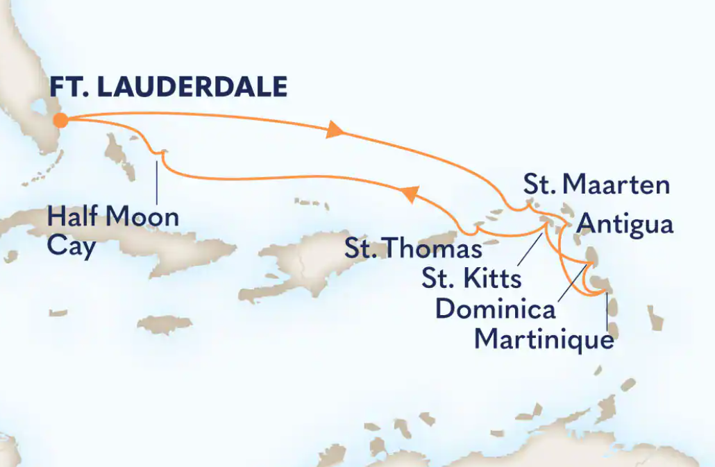Caribbean Wayfarer 2025 Map Caribbean Wayfarer 2025 Map